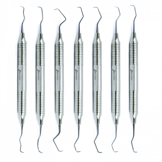 Gracey Curette Subgingival Root Planing Scaling Perio Scaler Set of 7